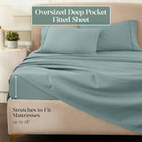 1200 Thread Count Egyptian Cotton Sateen Sheet Set - Egyptian Cotton Sheet Set by Superior Brand