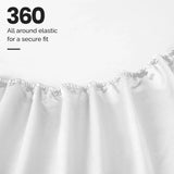 1200 Thread Count Egyptian Cotton Sateen Sheet Set - Egyptian Cotton Sheet Set by Superior Brand