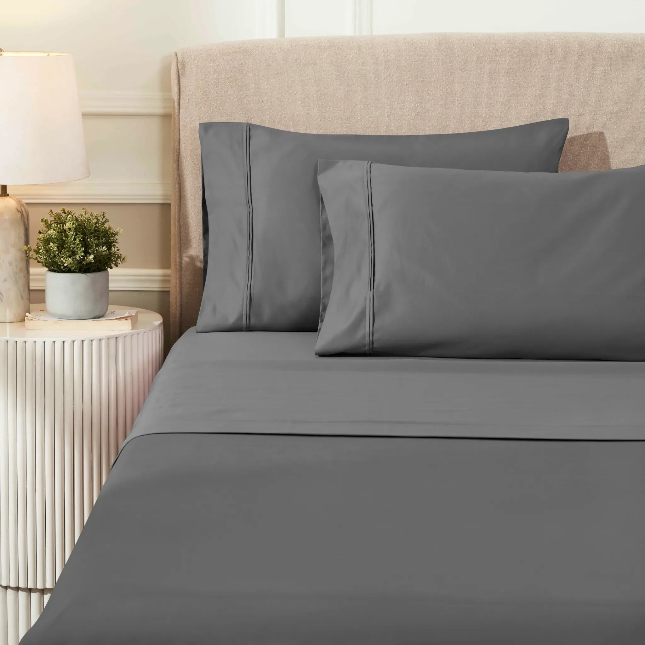 1200 Thread Count Egyptian Cotton Sateen Sheet Set - Egyptian Cotton Sheet Set by Superior Brand