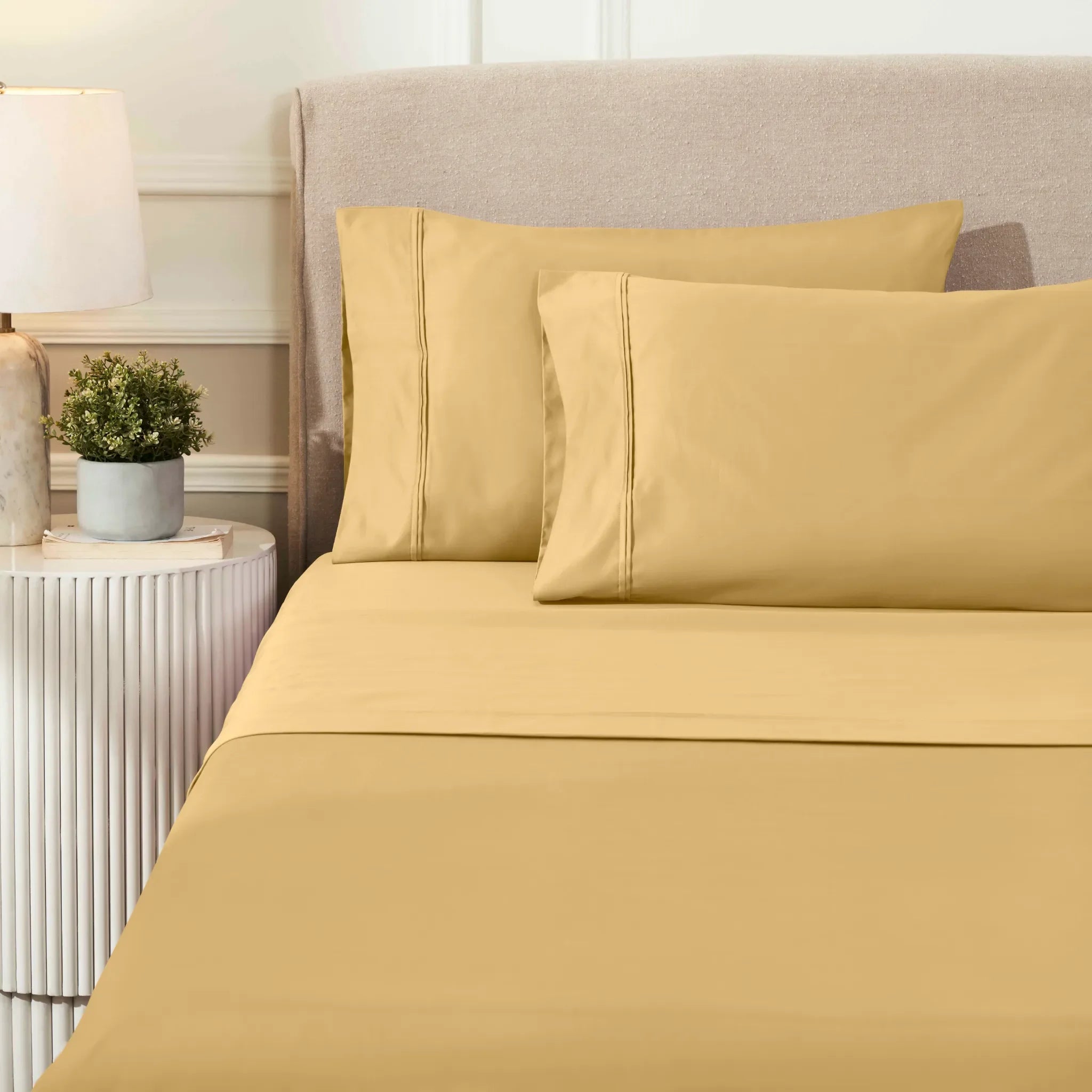 1200 Thread Count Egyptian Cotton Sateen Sheet Set - Egyptian Cotton Sheet Set by Superior Brand