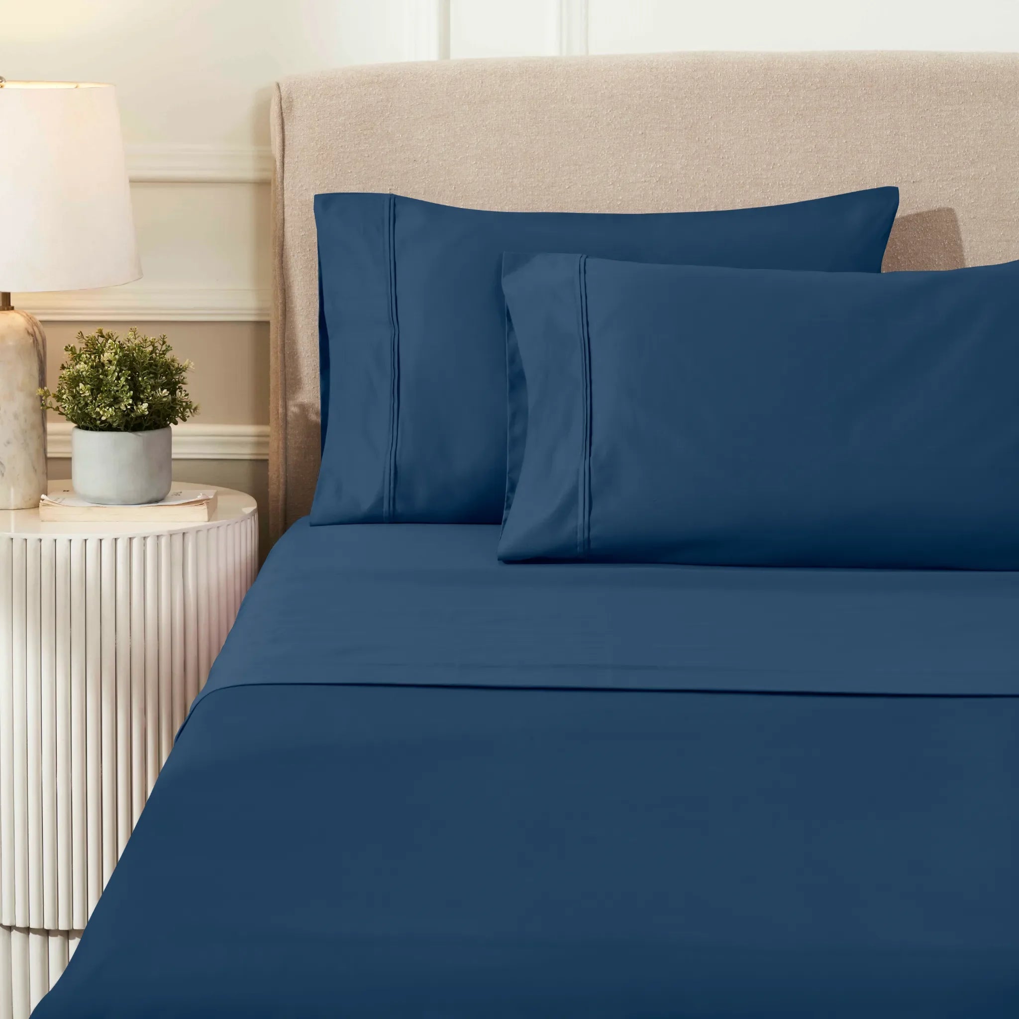 1200 Thread Count Egyptian Cotton Sateen Sheet Set - Egyptian Cotton Sheet Set by Superior Brand