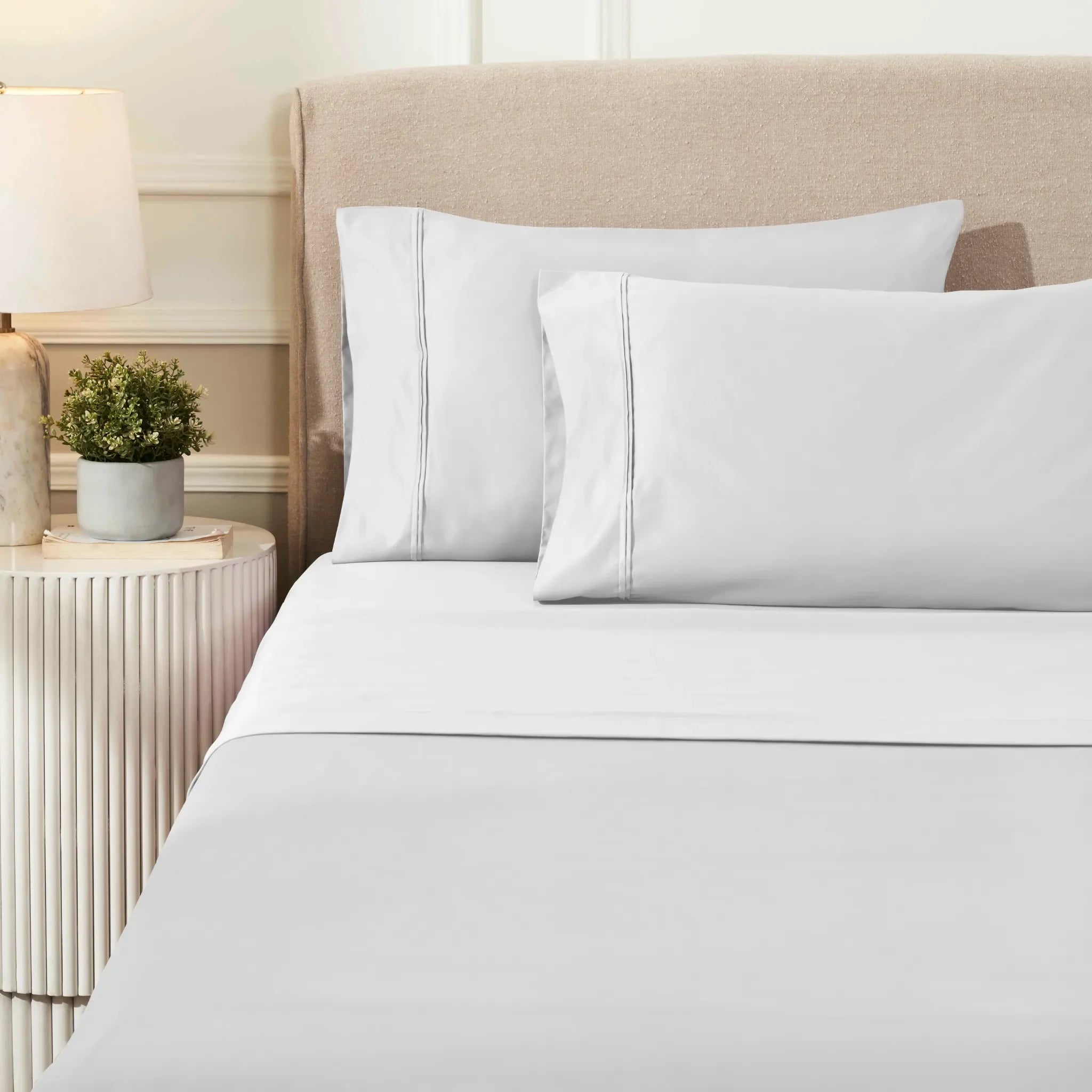 1200 Thread Count Egyptian Cotton Sateen Sheet Set - Egyptian Cotton Sheet Set by Superior Brand