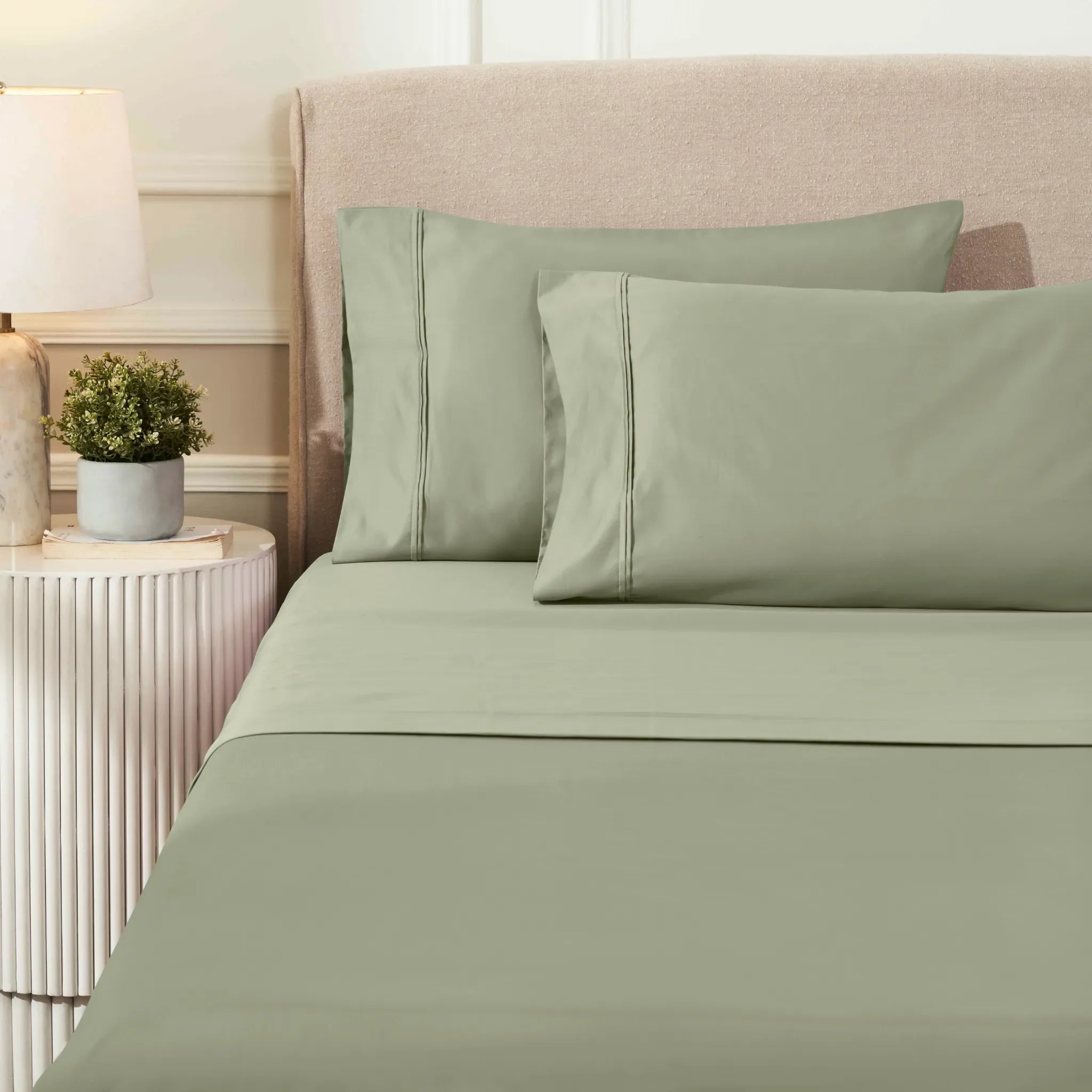 1200 Thread Count Egyptian Cotton Sateen Sheet Set - Egyptian Cotton Sheet Set by Superior Brand