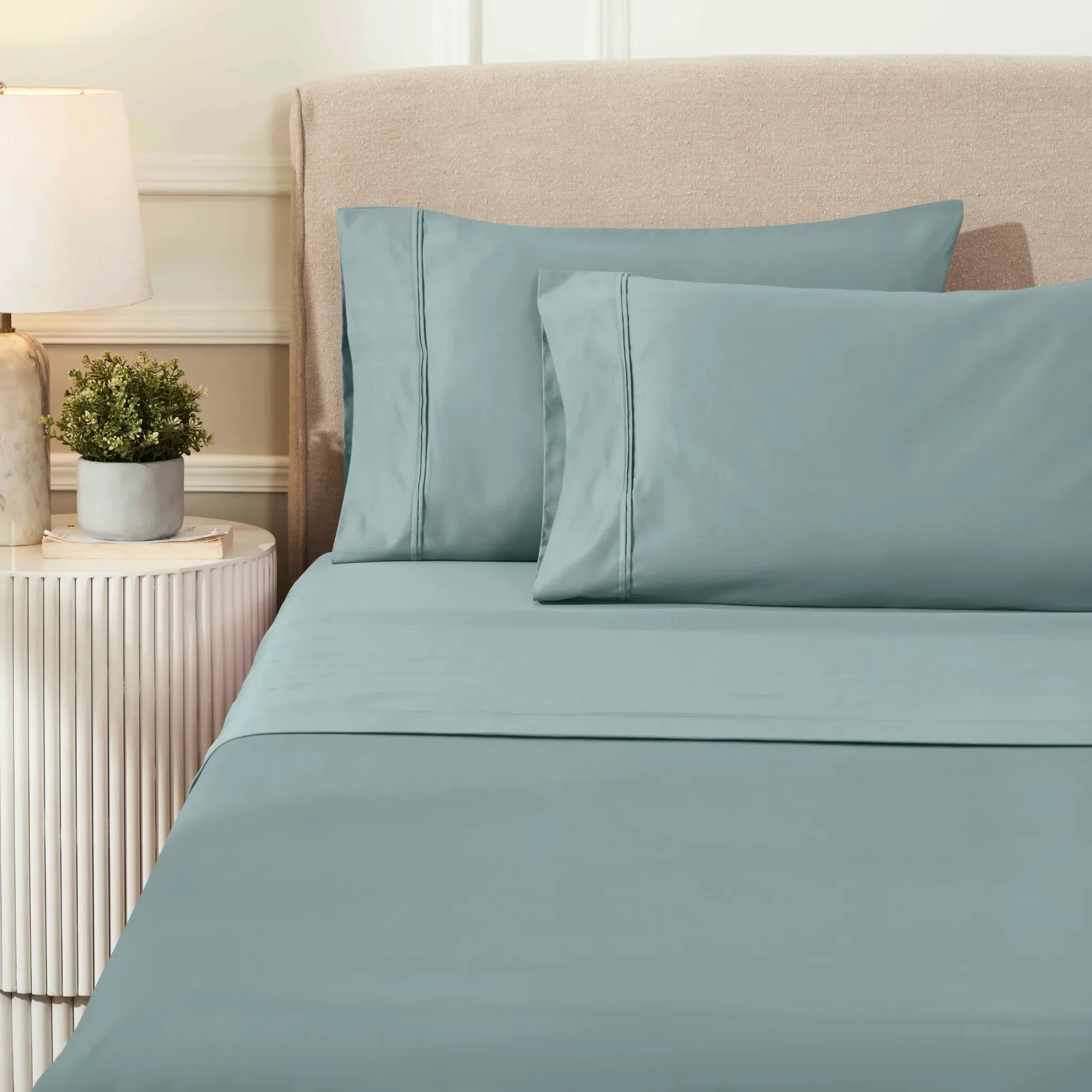 1200 Thread Count Egyptian Cotton Sateen Sheet Set - Egyptian Cotton Sheet Set by Superior Brand