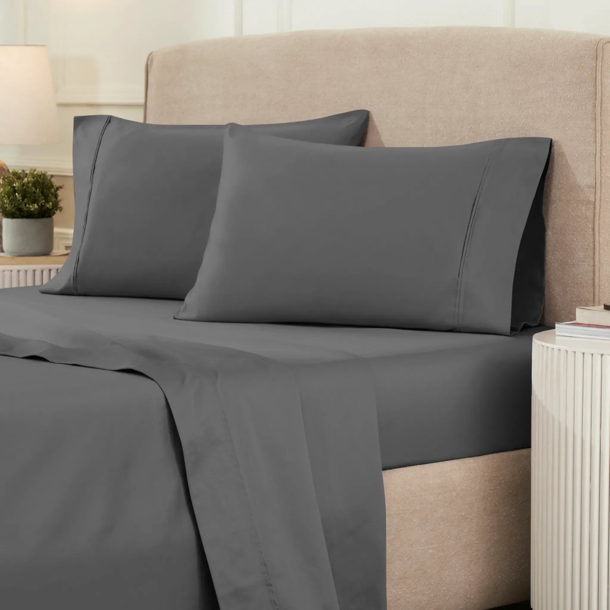 1200 Thread Count Egyptian Cotton Sateen Sheet Set - Egyptian Cotton Sheet Set by Superior Brand