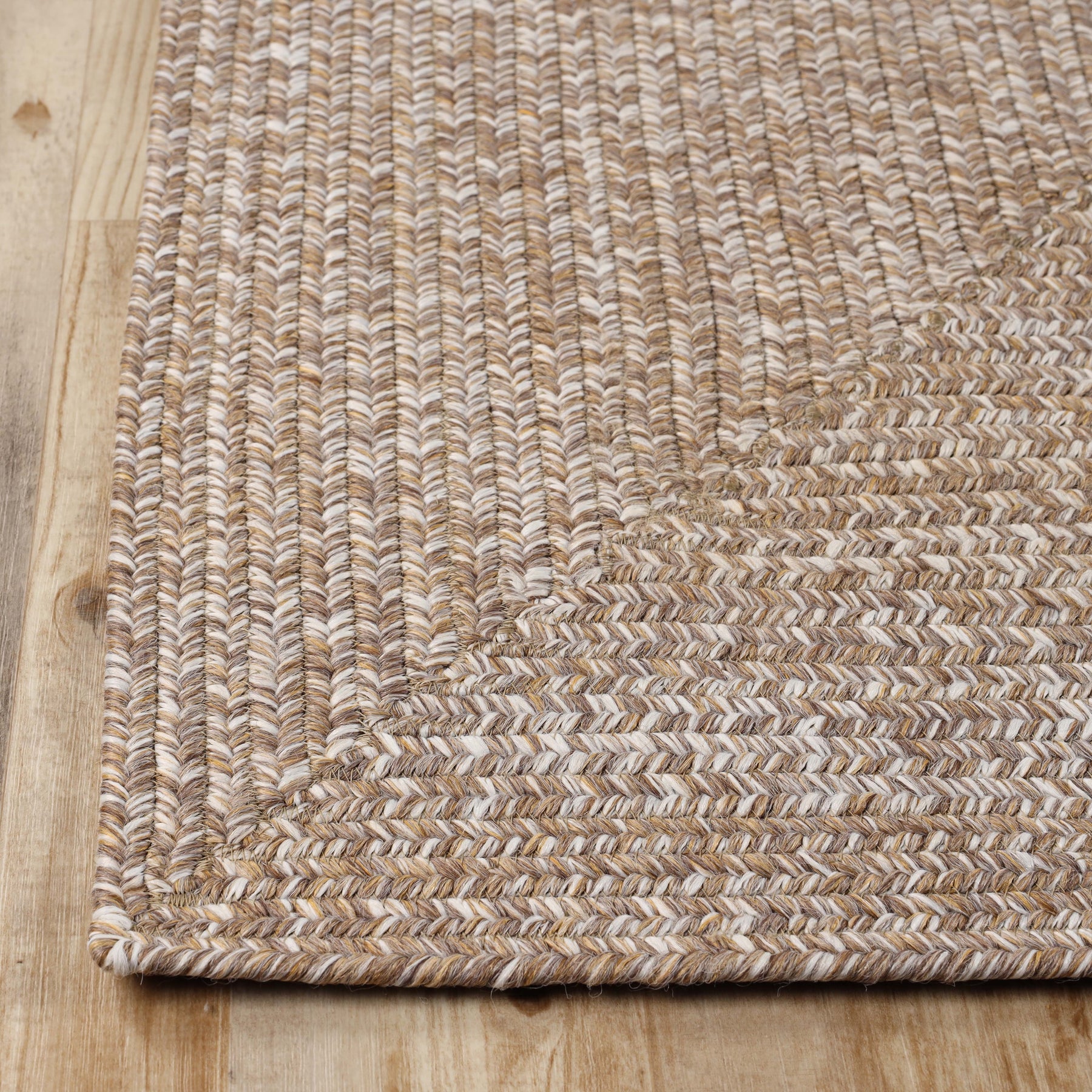 Superior Bohemian Multi-Toned Braided Patterned Indoor Outdoor Area Rug