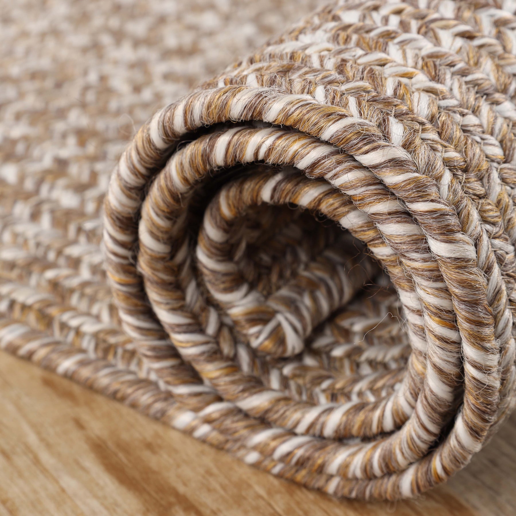Superior Bohemian Multi-Toned Braided Patterned Indoor Outdoor Area Rug