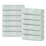 Eco-Friendly Ring-Spun Cotton 12-Piece Face Towel/Washcloth Set - Face Towel by Superior Brand