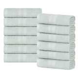Eco-Friendly Ring-Spun Cotton 12-Piece Face Towel/Washcloth Set - Face Towel by Superior Brand