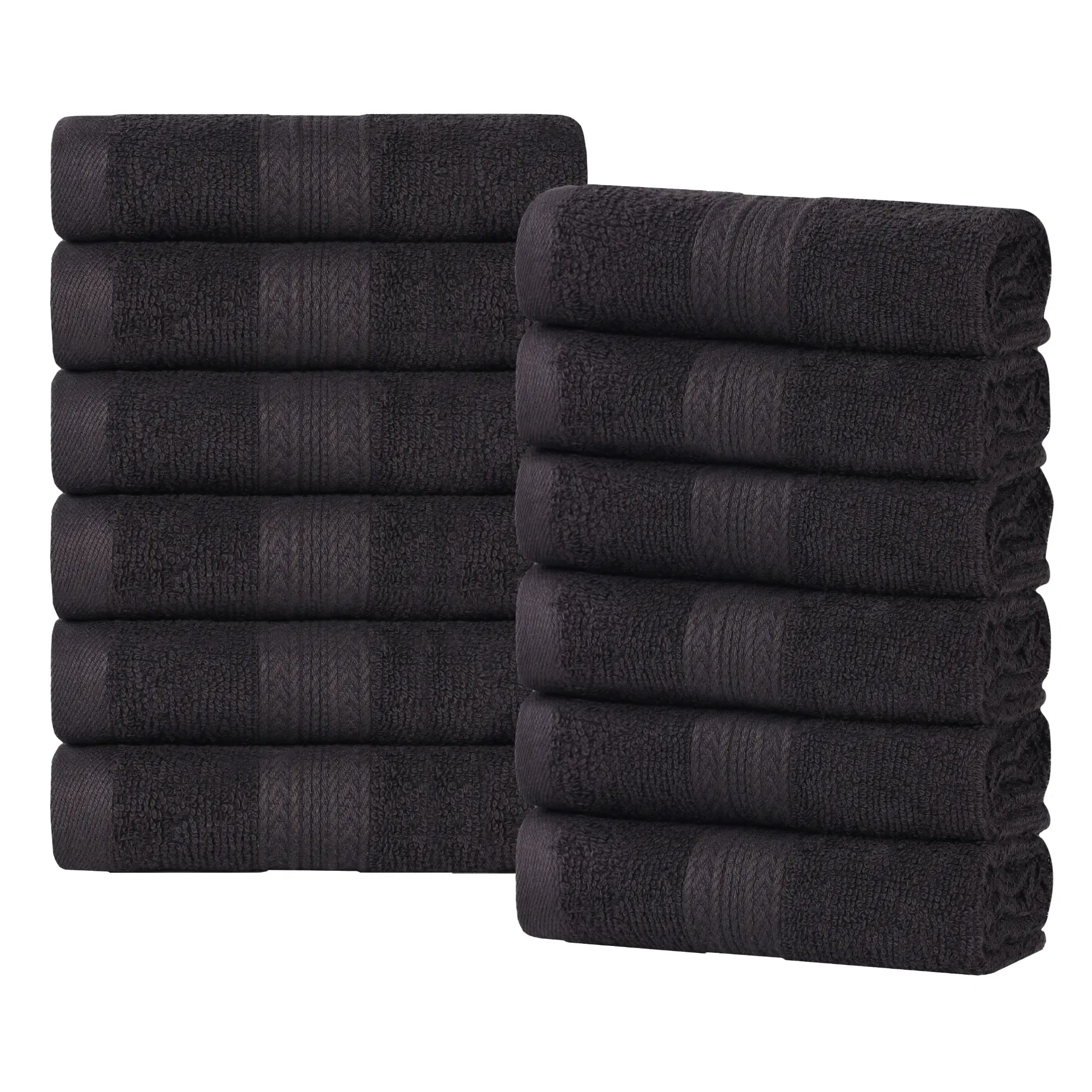 Eco-Friendly Ring-Spun Cotton 12-Piece Face Towel/Washcloth Set - Face Towel by Superior Brand