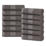 Eco-Friendly Ring-Spun Cotton 12-Piece Face Towel/Washcloth Set - Face Towel by Superior Brand