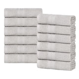 Eco-Friendly Ring-Spun Cotton 12-Piece Face Towel/Washcloth Set - Face Towel by Superior Brand