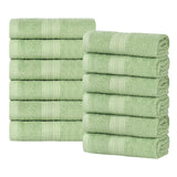 Eco-Friendly Ring-Spun Cotton 12-Piece Face Towel/Washcloth Set - Face Towel by Superior Brand