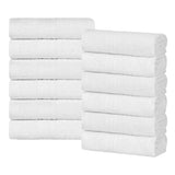 Eco-Friendly Ring-Spun Cotton 12-Piece Face Towel/Washcloth Set - Face Towel by Superior Brand