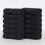 Oregon Organic Cotton Solid Face Towel Set 12 Piece - Face Towel by Superior Brand