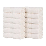 Oregon Organic Cotton Solid Face Towel Set 12 Piece - Face Towel by Superior Brand
