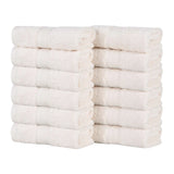 Oregon Organic Cotton Solid Face Towel Set 12 Piece - Face Towel by Superior Brand