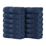 Oregon Organic Cotton Solid Face Towel Set 12 Piece - Face Towel by Superior Brand