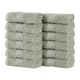 Oregon Organic Cotton Solid Face Towel Set 12 Piece - Face Towel by Superior Brand