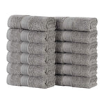 Oregon Organic Cotton Solid Face Towel Set 12 Piece - Face Towel by Superior Brand