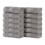 Oregon Organic Cotton Solid Face Towel Set 12 Piece - Face Towel by Superior Brand