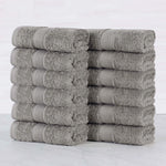 Oregon Organic Cotton Solid Face Towel Set 12 Piece - Face Towel by Superior Brand