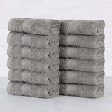 Oregon Organic Cotton Solid Face Towel Set 12 Piece - Face Towel by Superior Brand