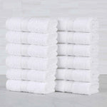 Oregon Organic Cotton Solid Face Towel Set 12 Piece - Face Towel by Superior Brand