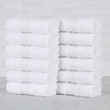 Oregon Organic Cotton Solid Face Towel Set 12 Piece - Face Towel by Superior Brand
