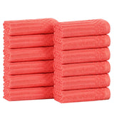 Cotton Ribbed Textured Face Towel Set 12-Piece - Soho - Face Towel by Superior Brand