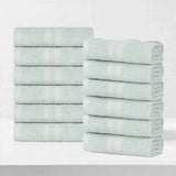 Eco-Friendly Ring-Spun Cotton 12-Piece Face Towel/Washcloth Set - Face Towel by Superior Brand