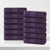 Eco-Friendly Ring-Spun Cotton 12-Piece Face Towel/Washcloth Set - Face Towel by Superior Brand