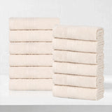 Eco-Friendly Ring-Spun Cotton 12-Piece Face Towel/Washcloth Set - Face Towel by Superior Brand