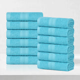 Eco-Friendly Ring-Spun Cotton 12-Piece Face Towel/Washcloth Set - Face Towel by Superior Brand