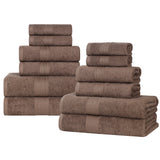 Eco-Friendly Ring-Spun Cotton 12-Piece Towel Set - Towel Set by Superior Brand