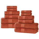 Eco-Friendly Ring-Spun Cotton 12-Piece Towel Set - Towel Set by Superior Brand