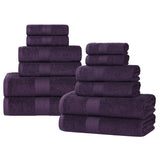 Eco-Friendly Ring-Spun Cotton 12-Piece Towel Set - Towel Set by Superior Brand