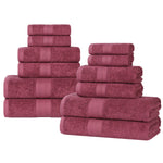 Eco-Friendly Ring-Spun Cotton 12-Piece Towel Set - Towel Set by Superior Brand