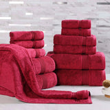 Egyptian Cotton Heritage Plush Towel Set 12 Piece - Egyptian Cotton Towel Set by Superior Brand