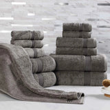 Egyptian Cotton Heritage Plush Towel Set 12 Piece - Egyptian Cotton Towel Set by Superior Brand