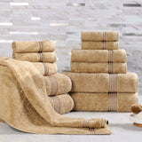 Egyptian Cotton Heritage Plush Towel Set 12 Piece - Egyptian Cotton Towel Set by Superior Brand