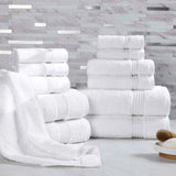 Egyptian Cotton Heritage Plush Towel Set 12 Piece - Egyptian Cotton Towel Set by Superior Brand