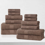 Eco-Friendly Ring-Spun Cotton 12-Piece Towel Set - Towel Set by Superior Brand