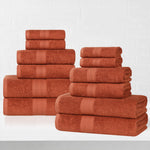 Eco-Friendly Ring-Spun Cotton 12-Piece Towel Set - Towel Set by Superior Brand