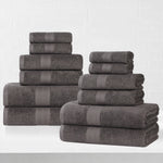 Eco-Friendly Ring-Spun Cotton 12-Piece Towel Set - Towel Set by Superior Brand