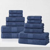 Eco-Friendly Ring-Spun Cotton 12-Piece Towel Set - Towel Set by Superior Brand