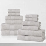 Eco-Friendly Ring-Spun Cotton 12-Piece Towel Set - Towel Set by Superior Brand