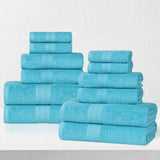 Eco-Friendly Ring-Spun Cotton 12-Piece Towel Set - Towel Set by Superior Brand