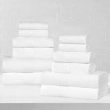 Eco-Friendly Ring-Spun Cotton 12-Piece Towel Set - Towel Set by Superior Brand