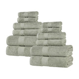 Oregon Organic Cotton Medium Weight Solid 12-Piece Towel Set - Towel Set by Superior Brand